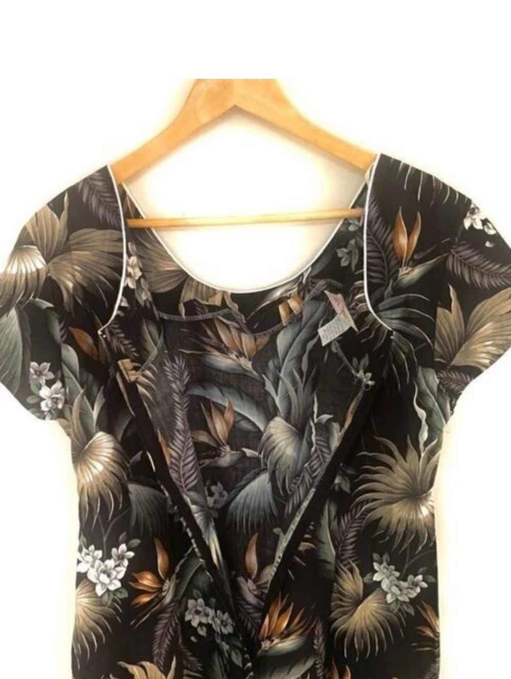 HAWAIIAN VINTAGE COTTON MIDI DRESS - Picture 3 of 3